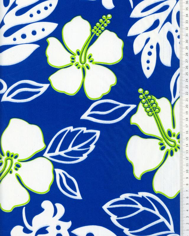 Polynesian fabric TAMARI Blue - Tissushop